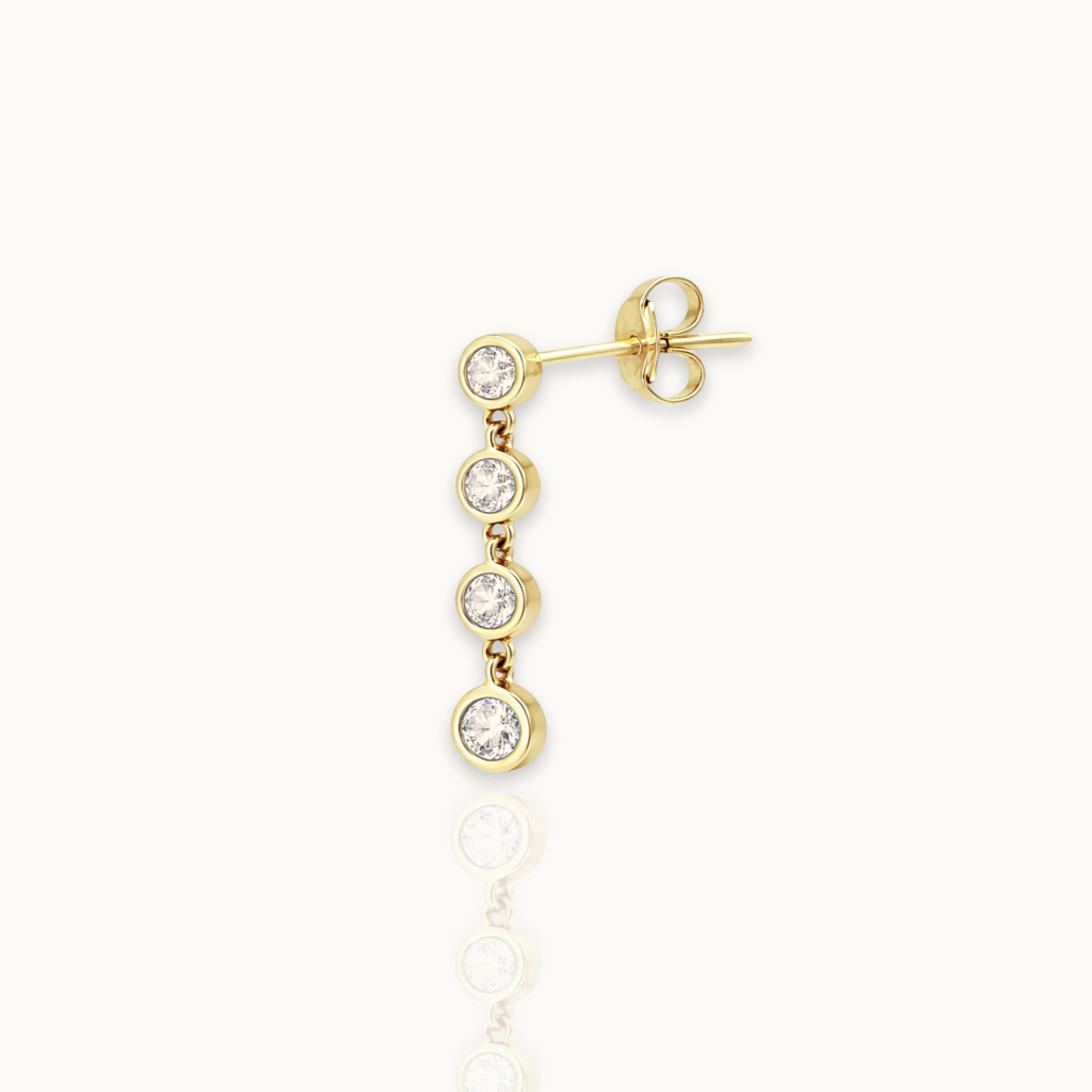 Diamond Dangle 0.11ct - 9k Earrings