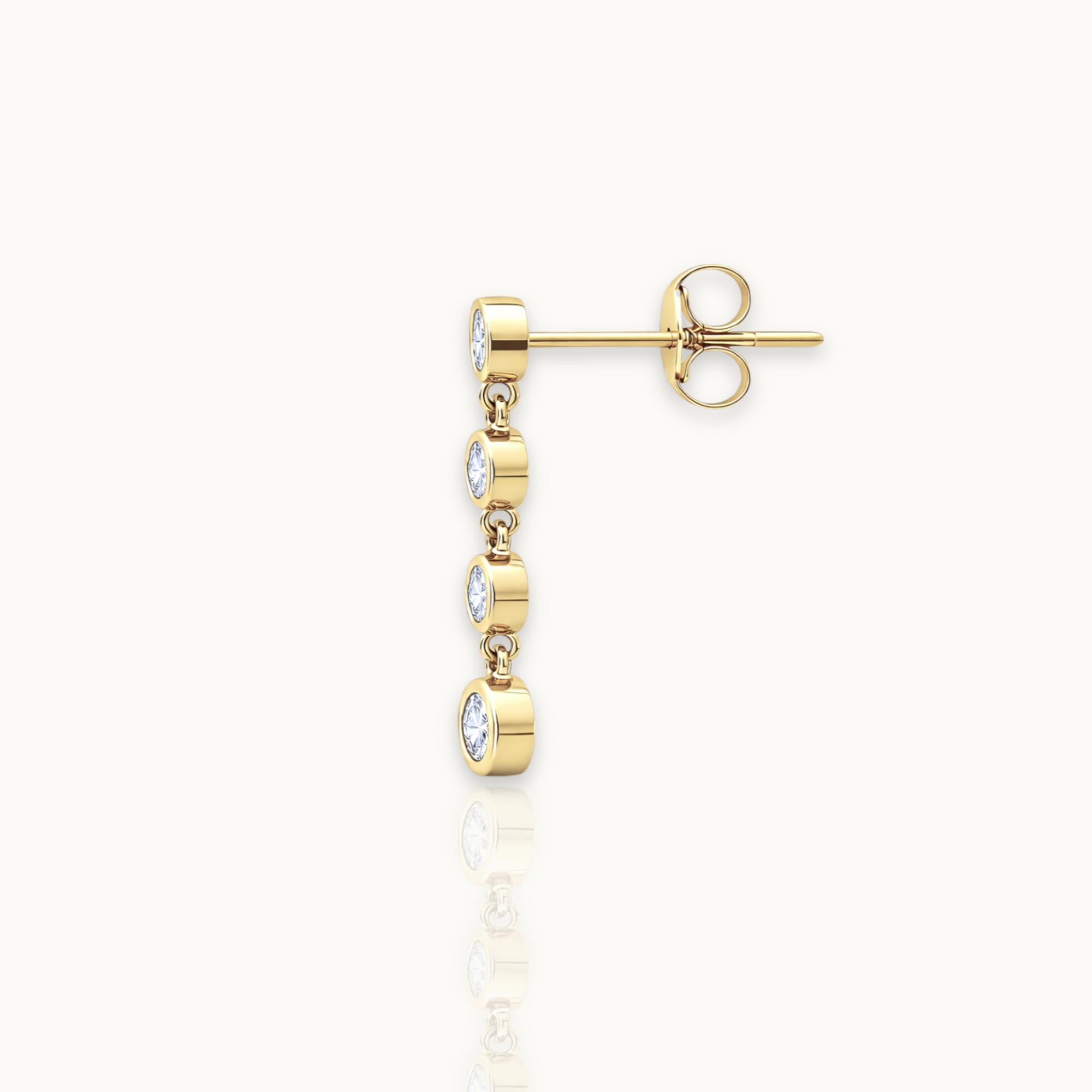 Diamond Dangle 0.11ct - 9k Earrings