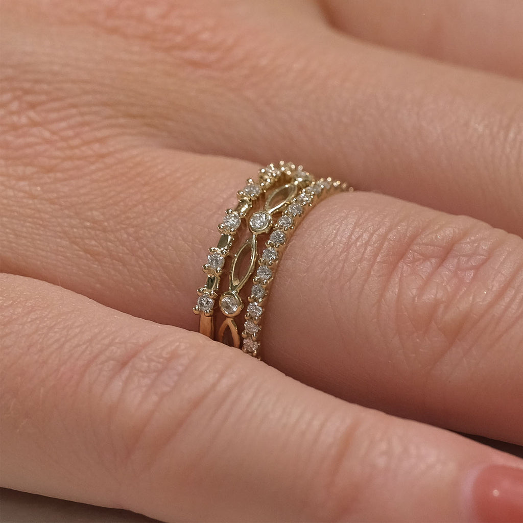 9k Zirconia Ring