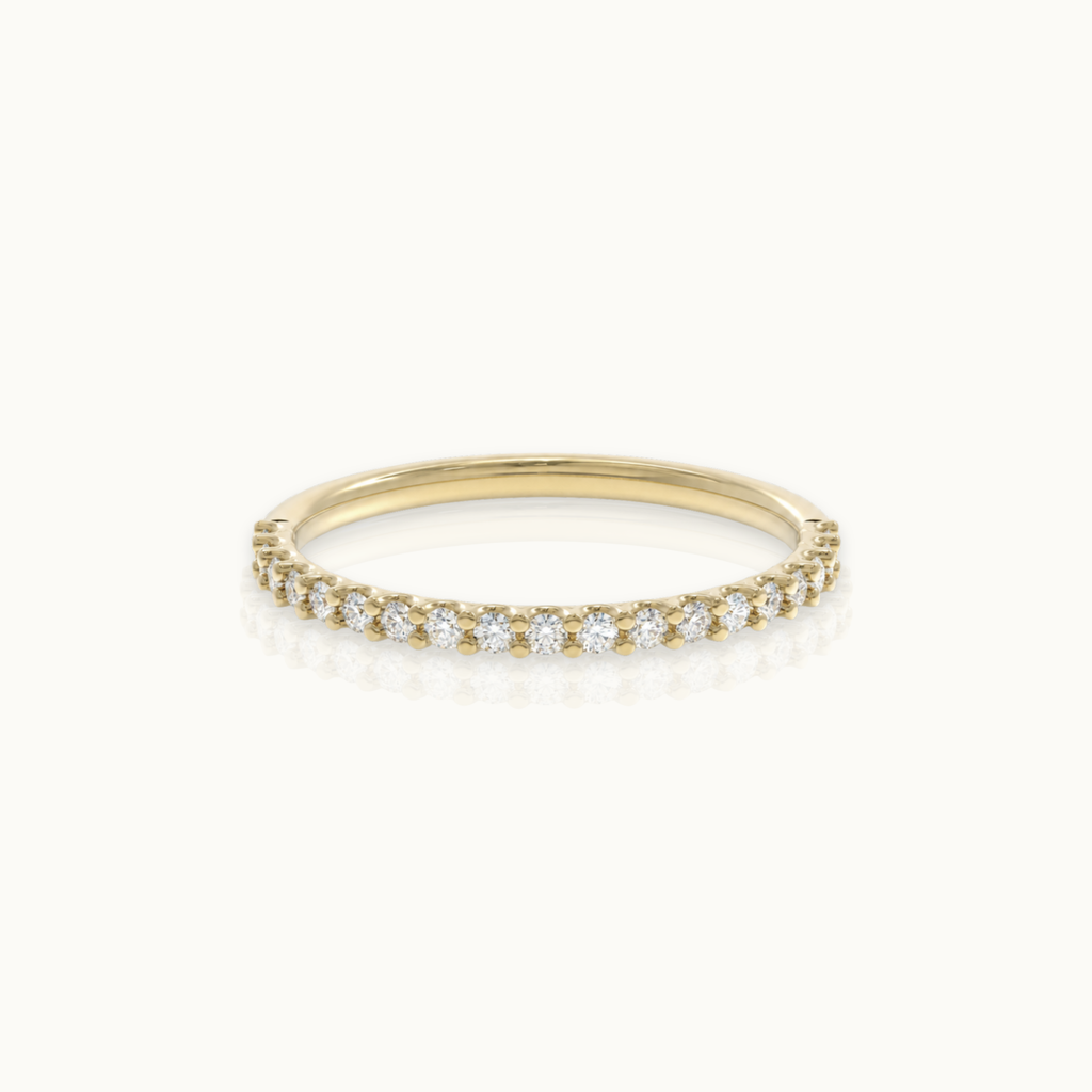 Half Eternity - 14k gouden diamanten ring