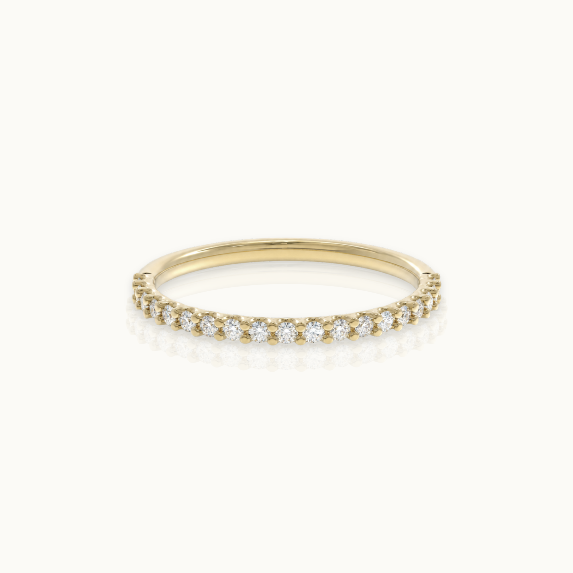 Half Eternity - 14k gouden diamanten ring