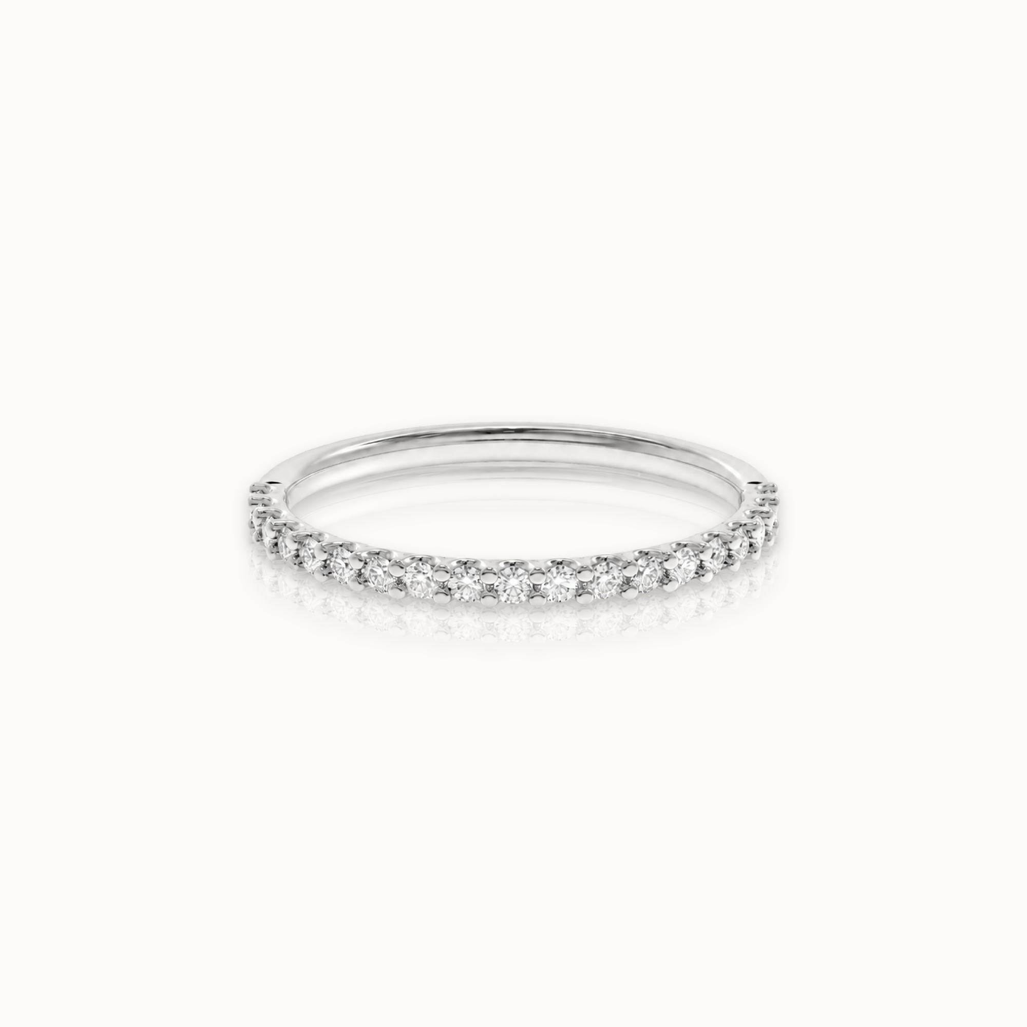Half Eternity - 14k gouden diamanten ring