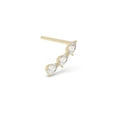 Pear Diamond Studs - 14k Gold Earrings