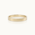3mm Flat 14k Gold Wedding Band