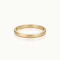 3mm 14k Gold Brushed Wedding Band