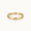 4mm 14k Gold Brushed Wedding Band