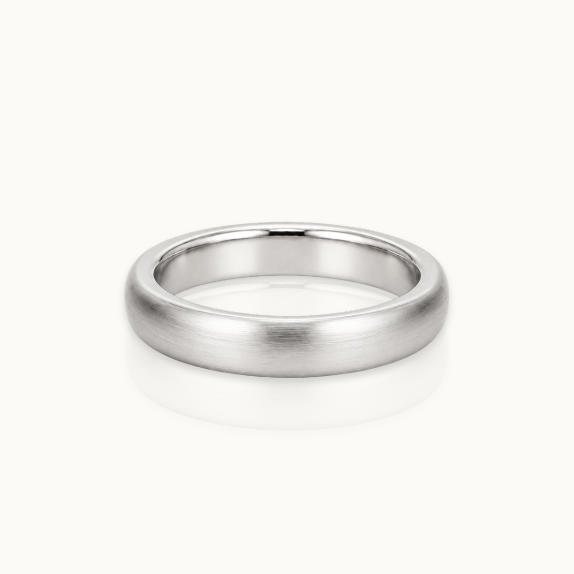 5mm Classic Brushed 14k Gold Wedding Band