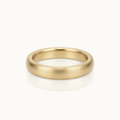 5mm Classic Brushed 14k Gold Wedding Band