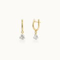 Diamond Heart - 14k Gold Earrings