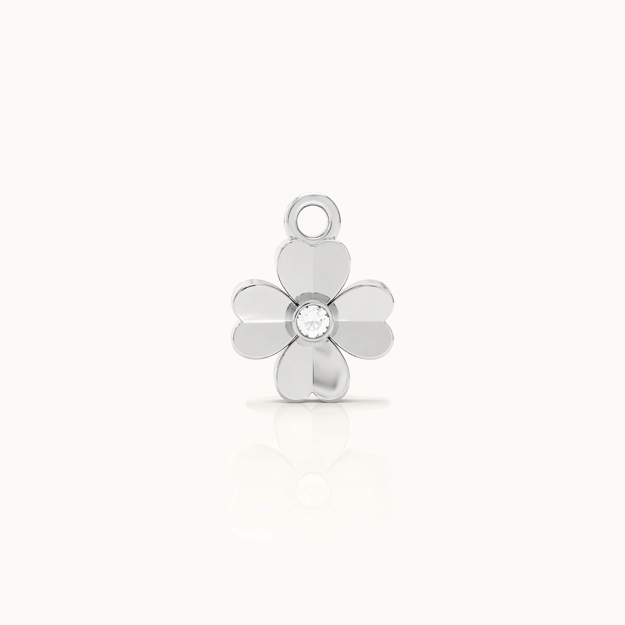 Sterling Zilveren Klaver Charm