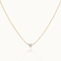 Diamond Connector Heart - 9k Necklace