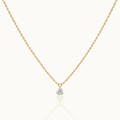 Diamond Dangle Heart - 9k Necklace