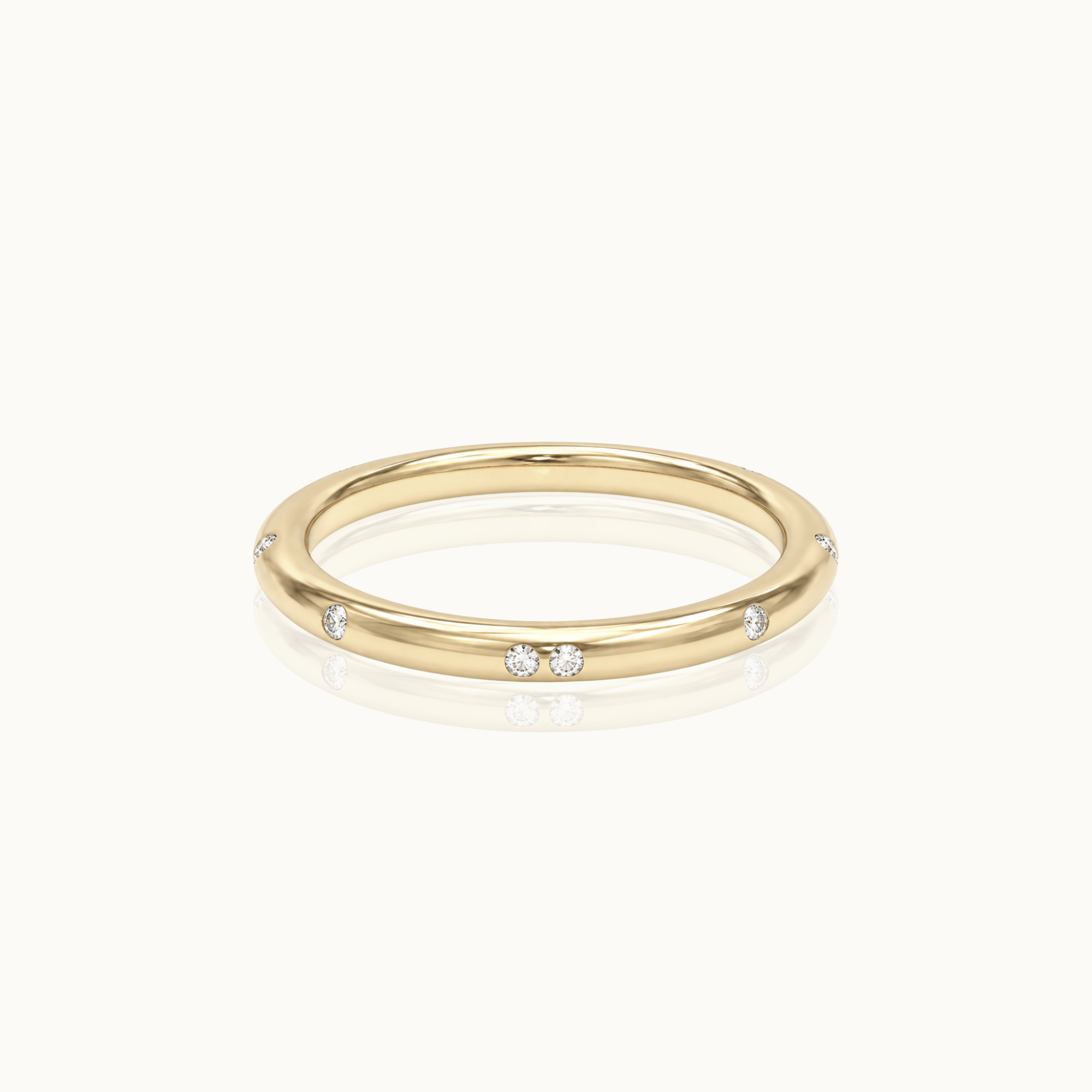 Eternal - 14k Gouden 0,06ct Diamanten Ring