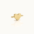 9k Heart Connector Charm