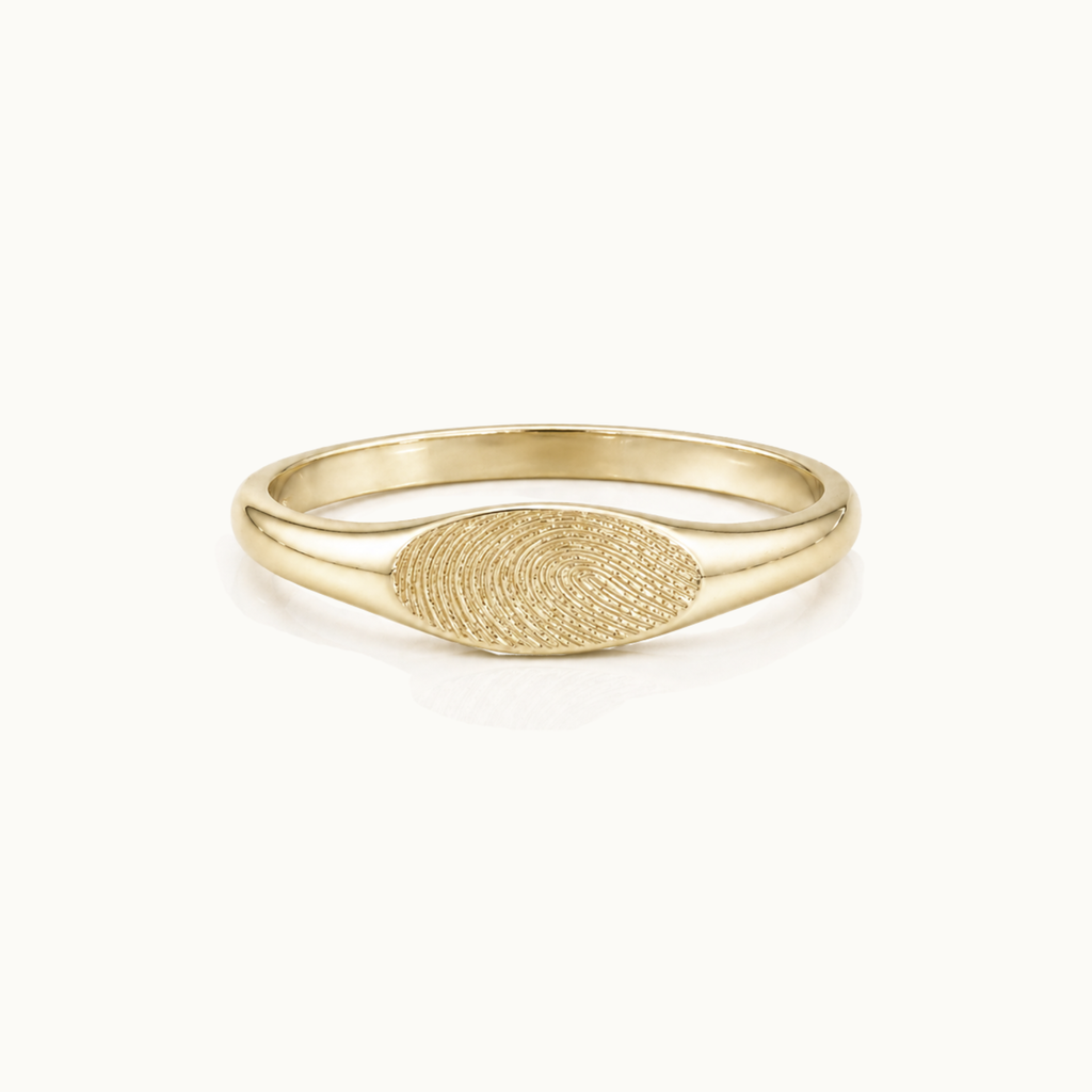 Imprint Small Signet Ring Gold
