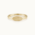 Imprint Small Signet Ring Gold