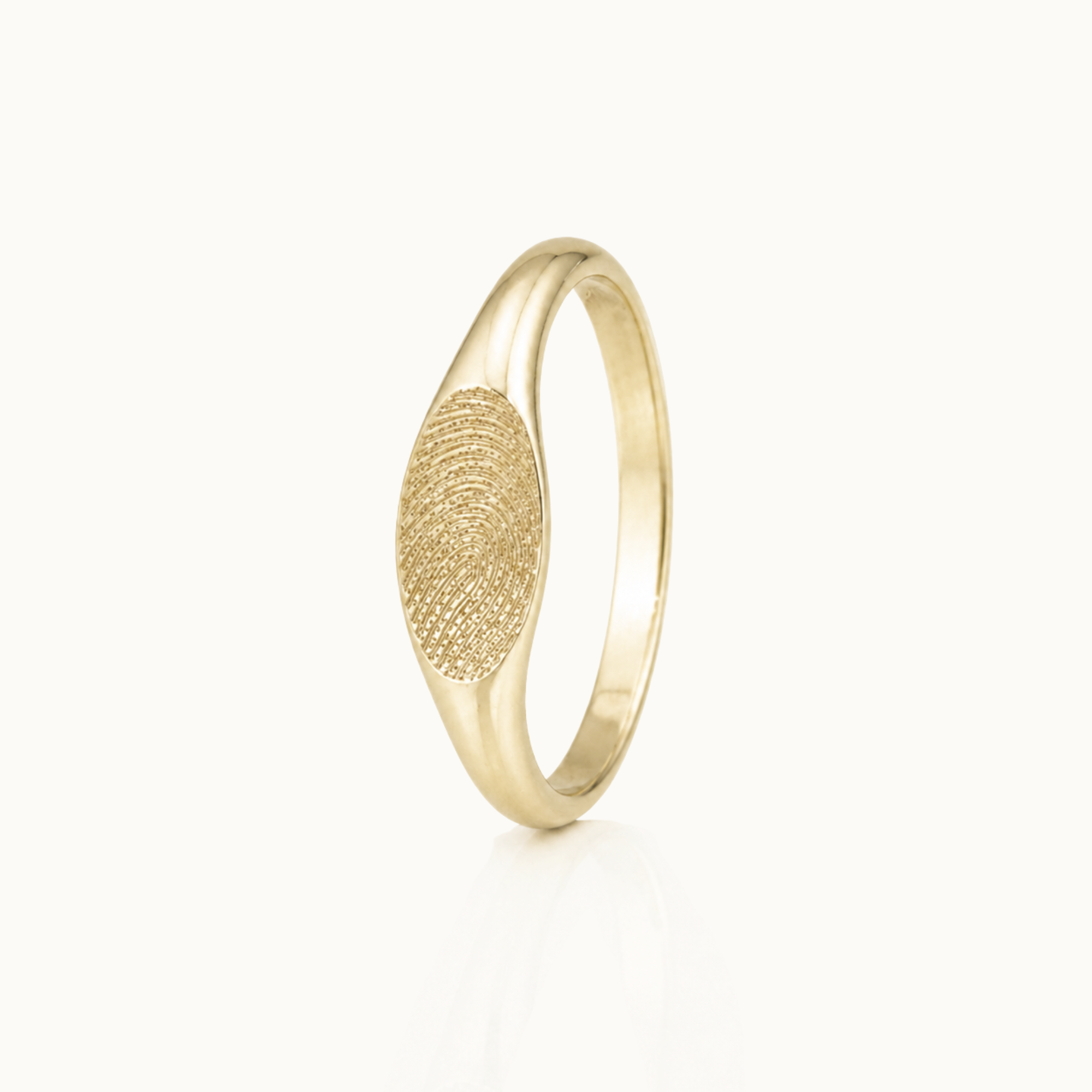 Imprint Small Signet Ring Gold