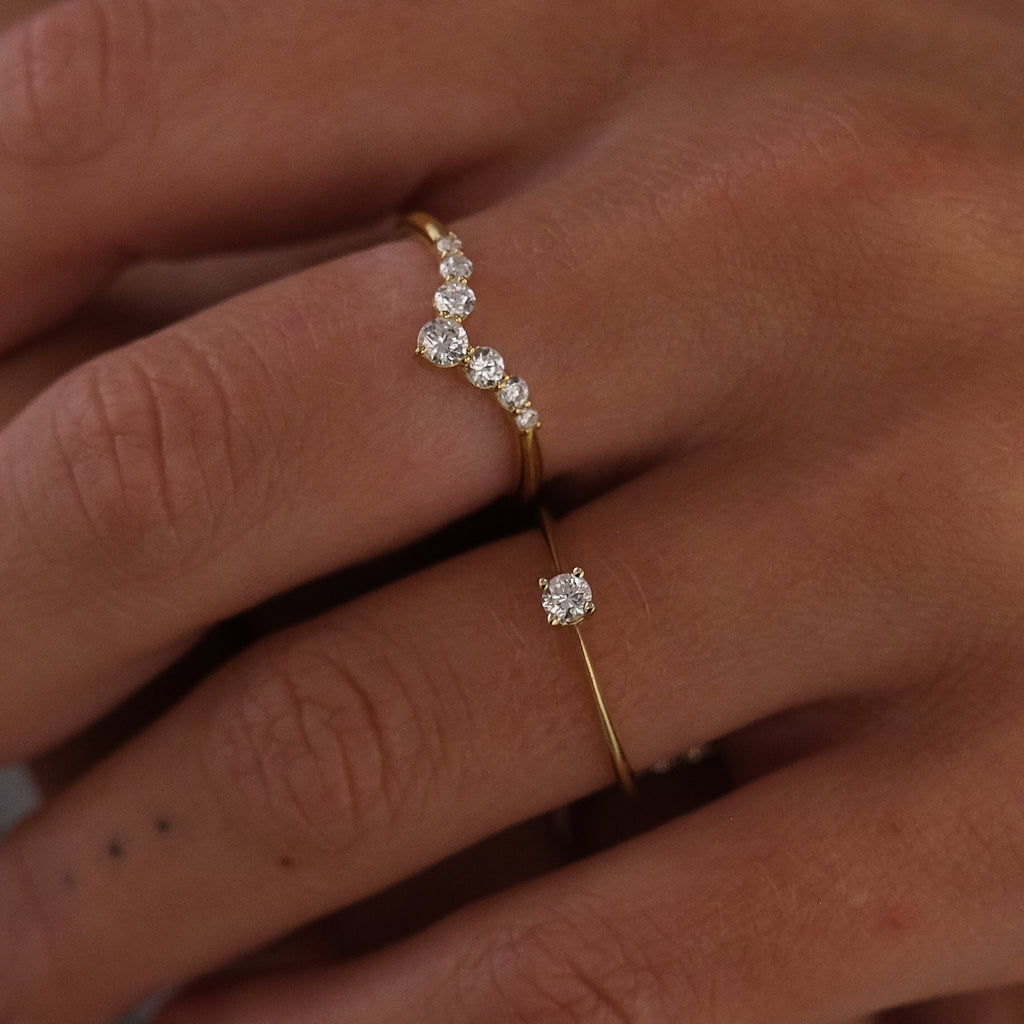 Wonder Woman - 14k Gouden 0.3ct Diamanten Ring