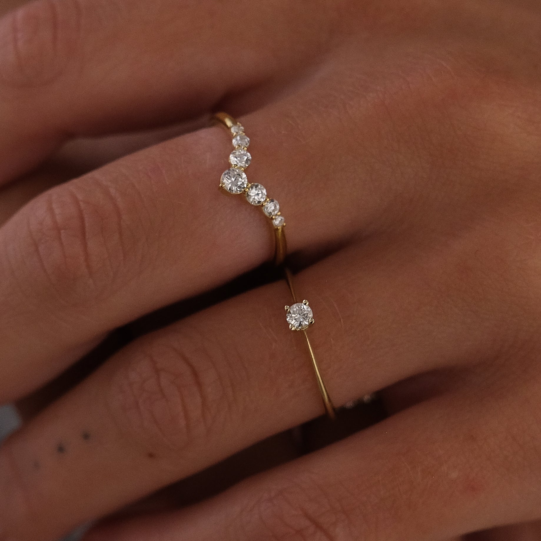 Wonder Woman - 14k Gouden 0.3ct Diamanten Ring