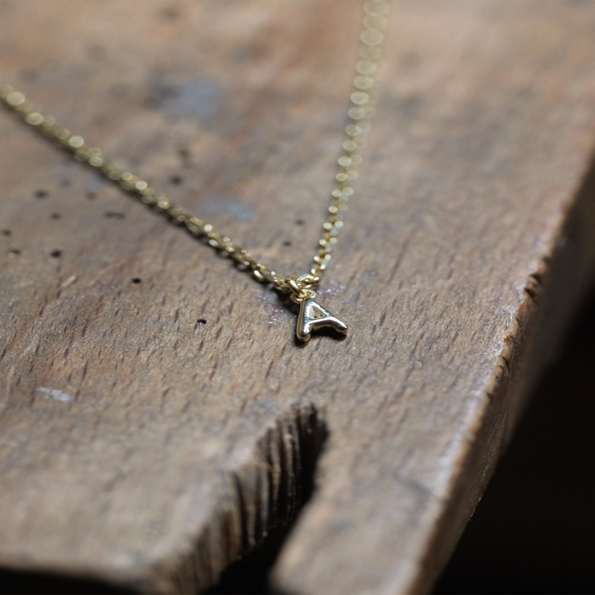 Letter Necklace Gold