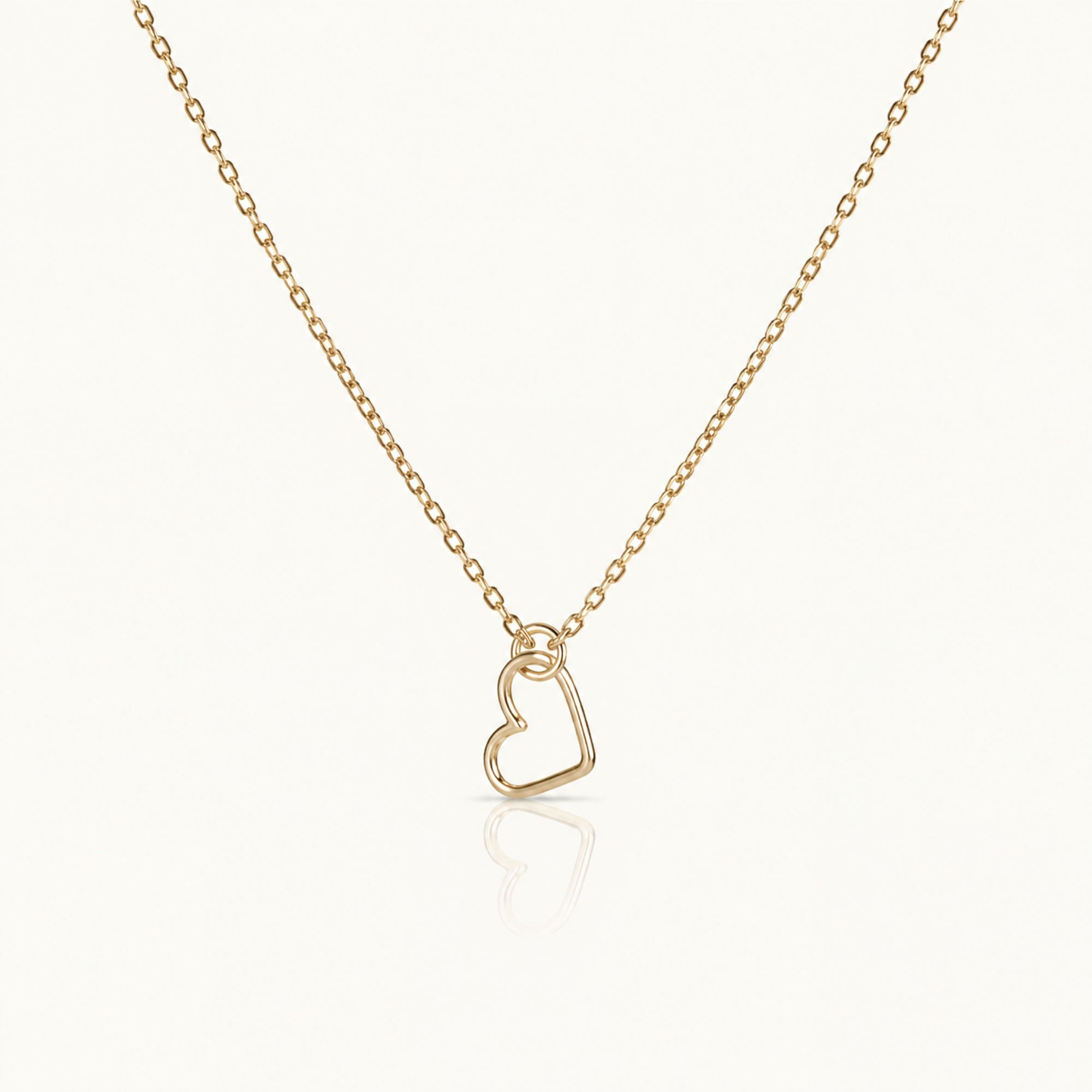 Hart - 9 karaat ketting