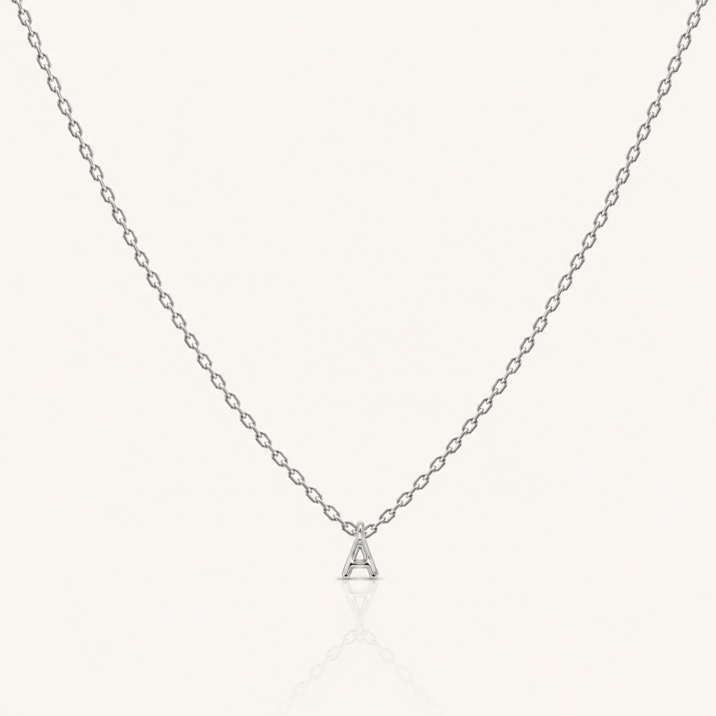 Letter Necklace Silver