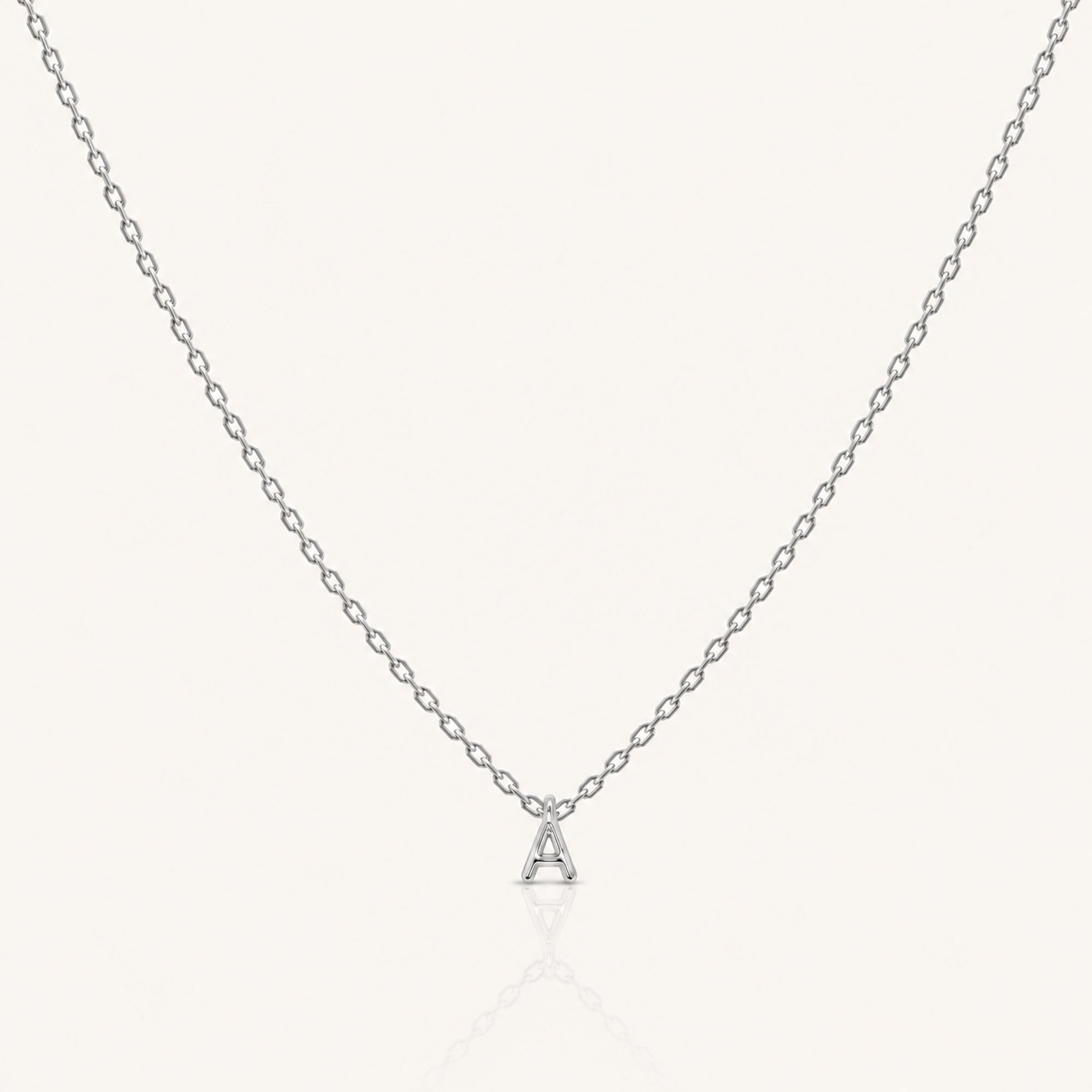 Letter Necklace Silver