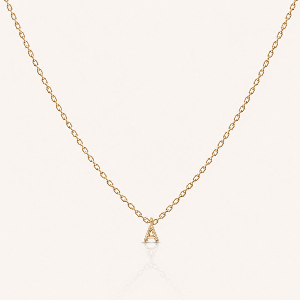 Letter Necklace Gold