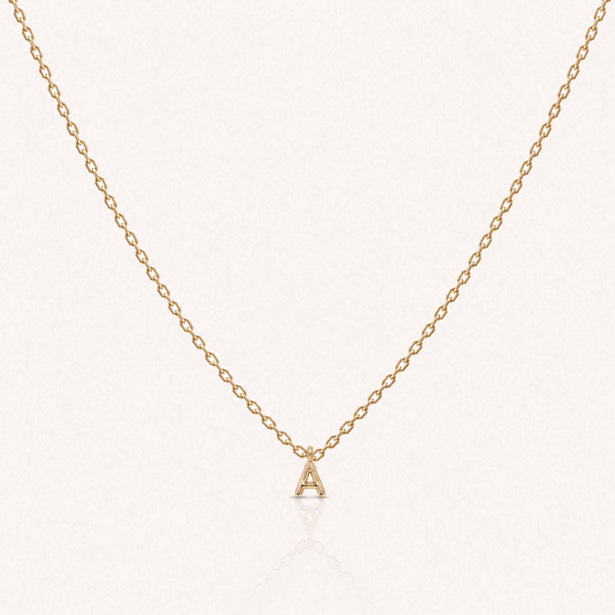 Letter Necklace Gold