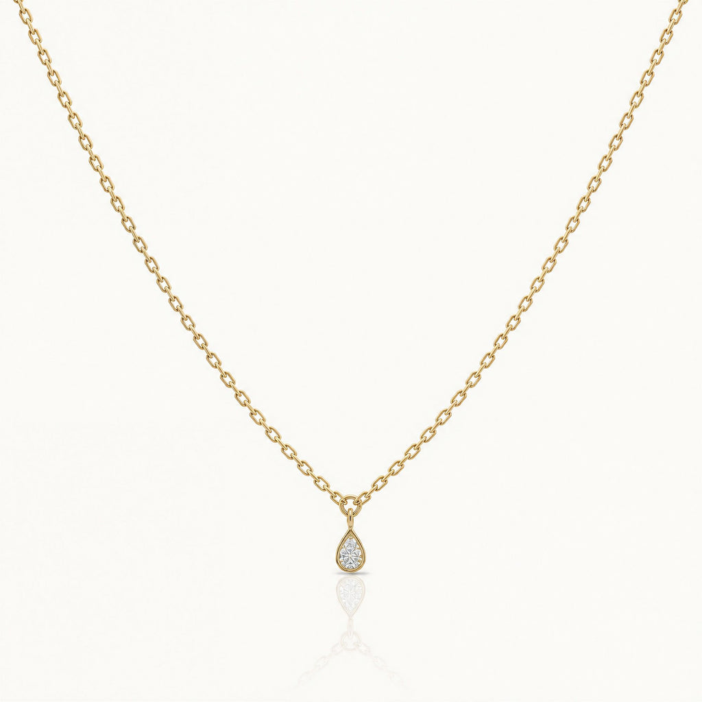 Diamond Drop - 9k Necklace