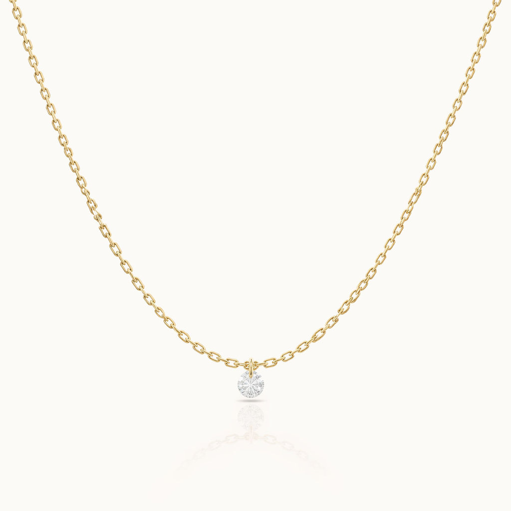 Oogverblindende Diamant - 9k Ketting