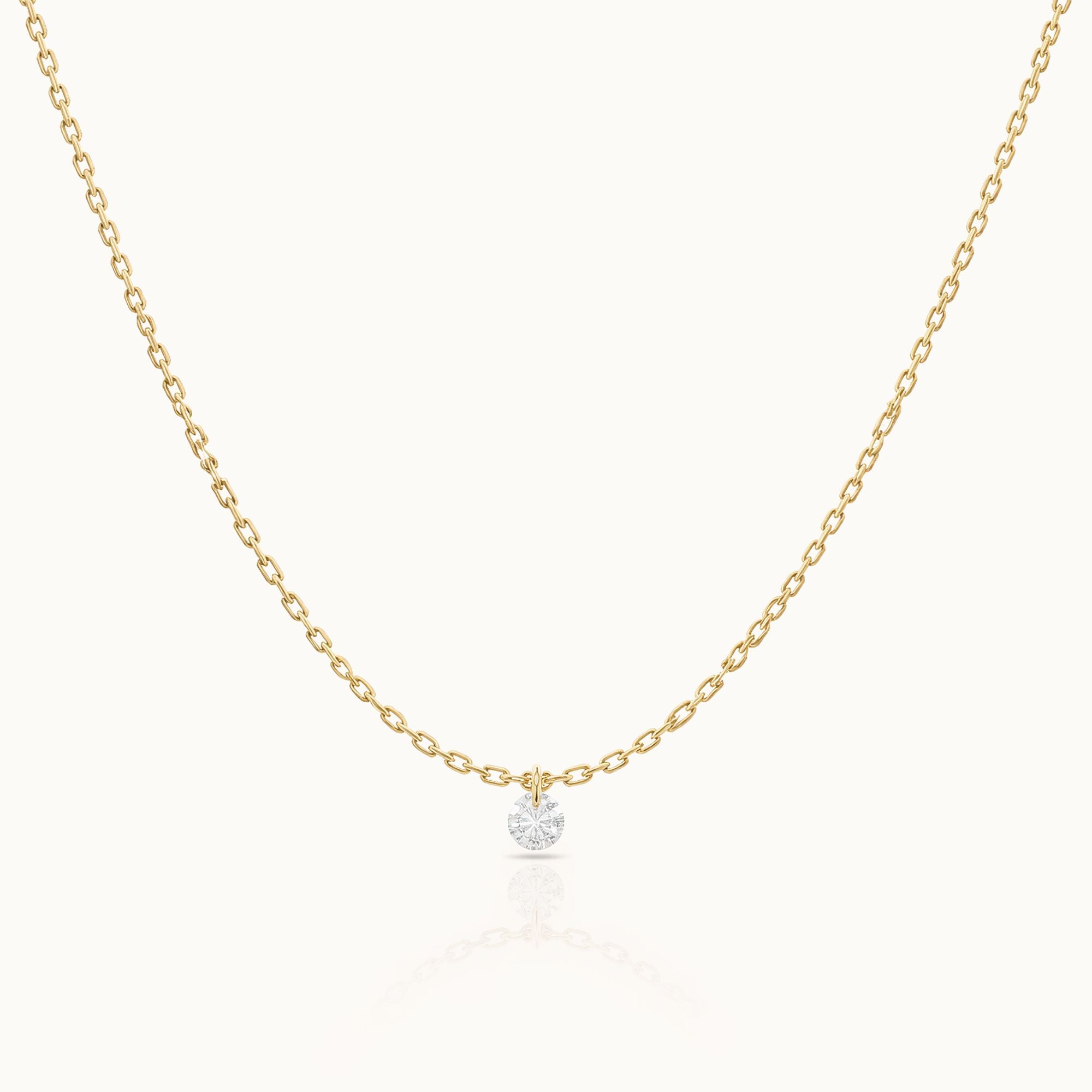 Oogverblindende Diamant - 9k Ketting