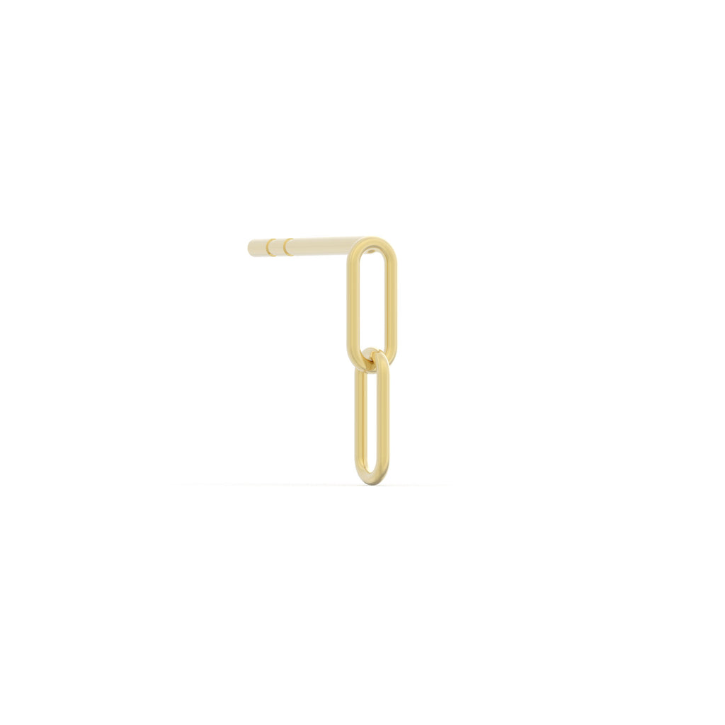 Mini Connected earrings in 14k gold brand MiJu Official