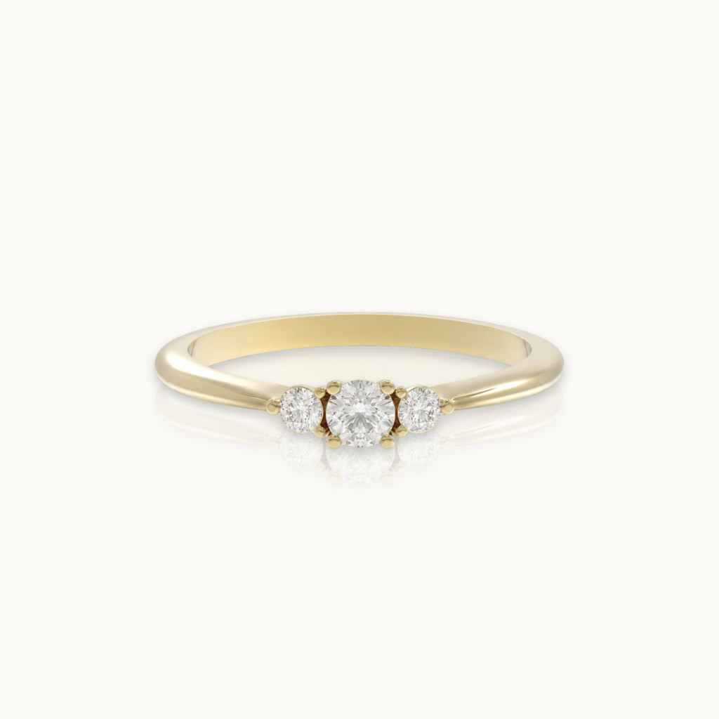 My Soulmate (klein) - 14-karaats gouden ring met diamant van 0,17 karaat