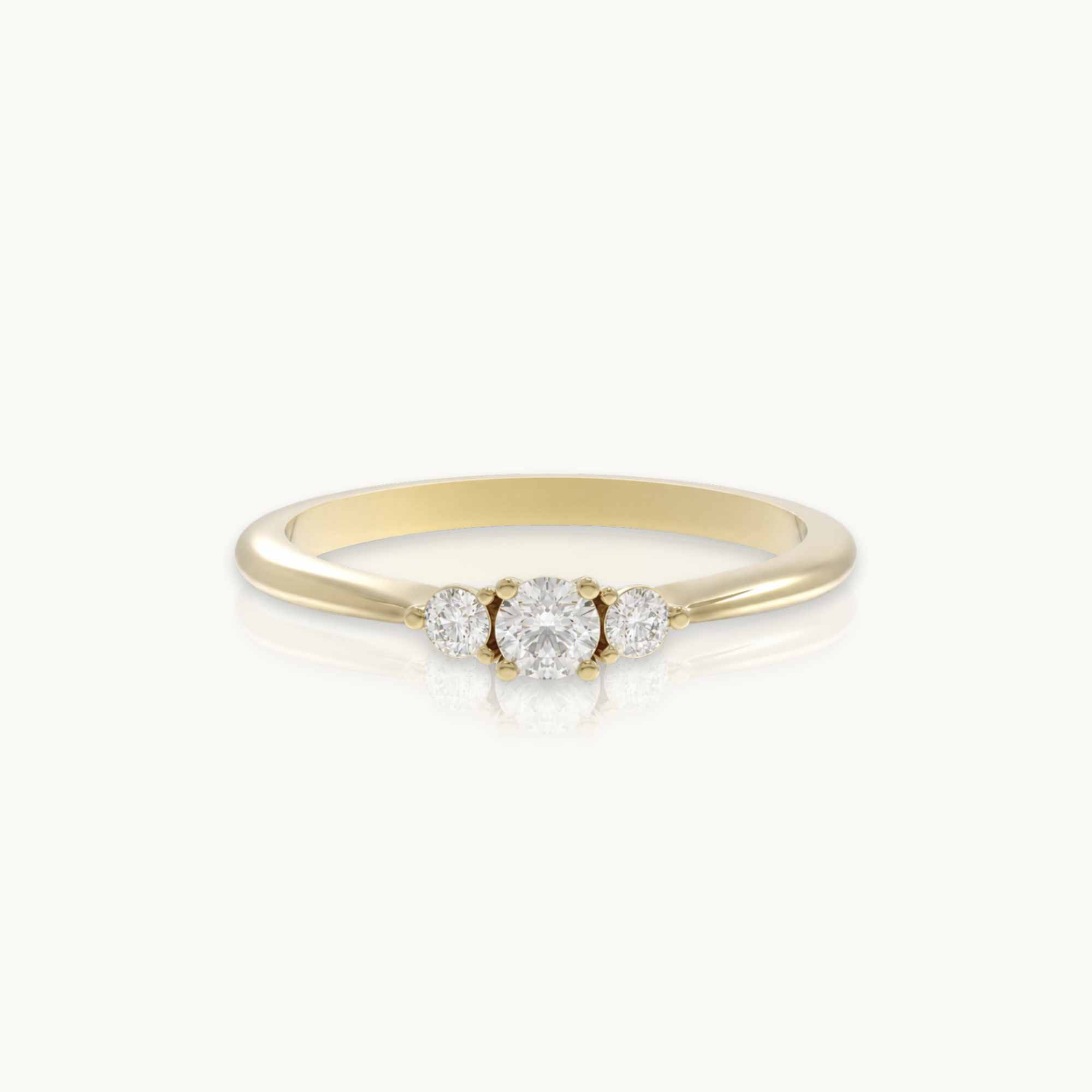 My Soulmate (klein) - 14-karaats gouden ring met diamant van 0,17 karaat