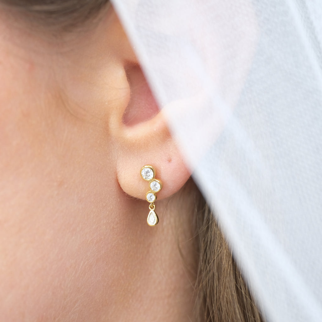 9k Honey Earrings