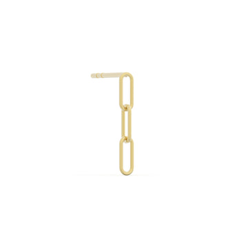 Small Connected chain earrings 14k gold MiJu Official