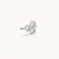Sterling zilveren Triple Zirconia Connector Charm