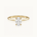 True Love 1 karaat - 14-karaats gouden ovale diamanten ring