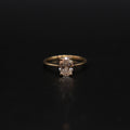 14k Gold 1ct Oval Diamond Ring