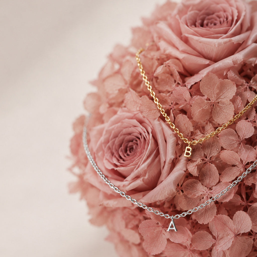 Letter Necklace Silver