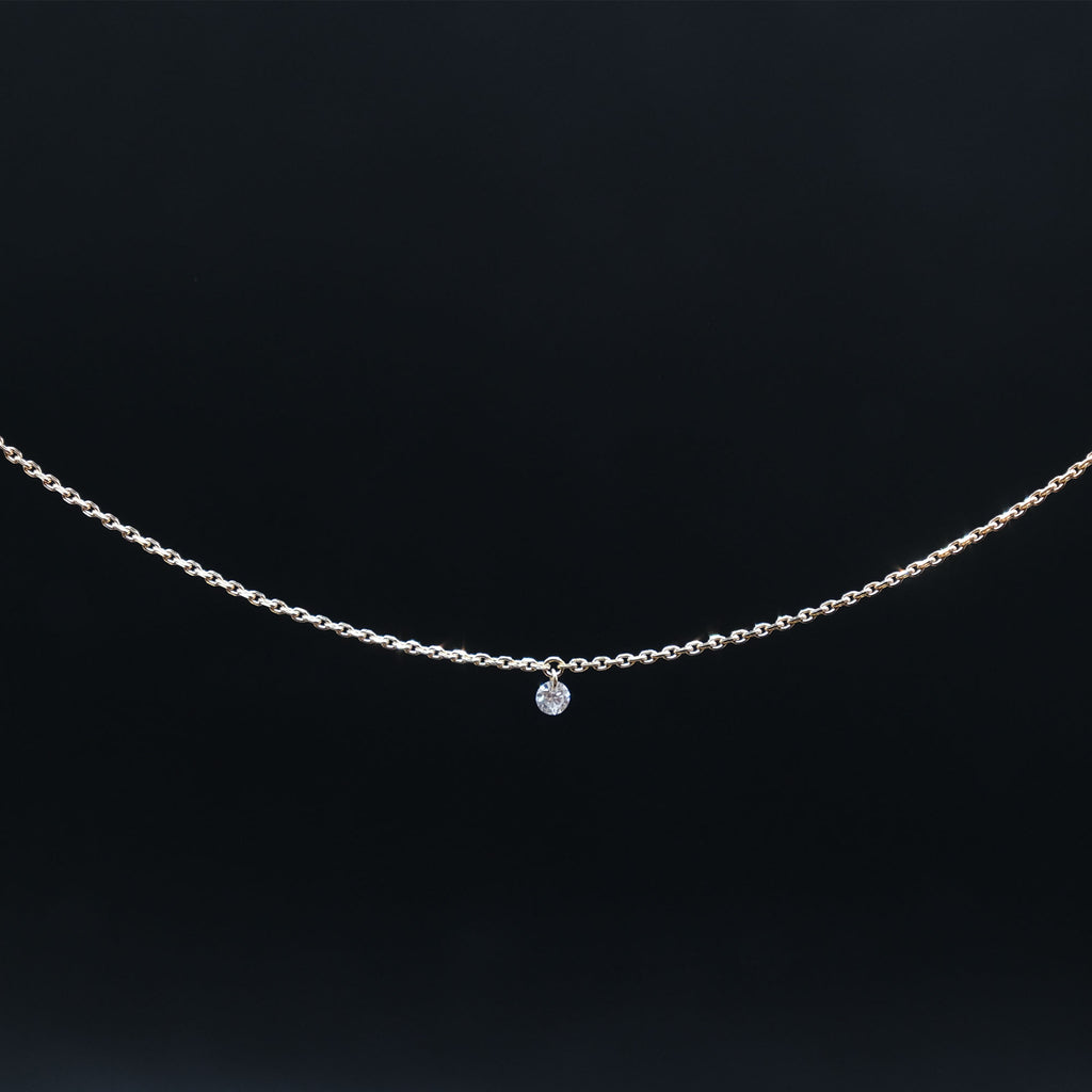 14K Gold Dazzling Diamond Necklace