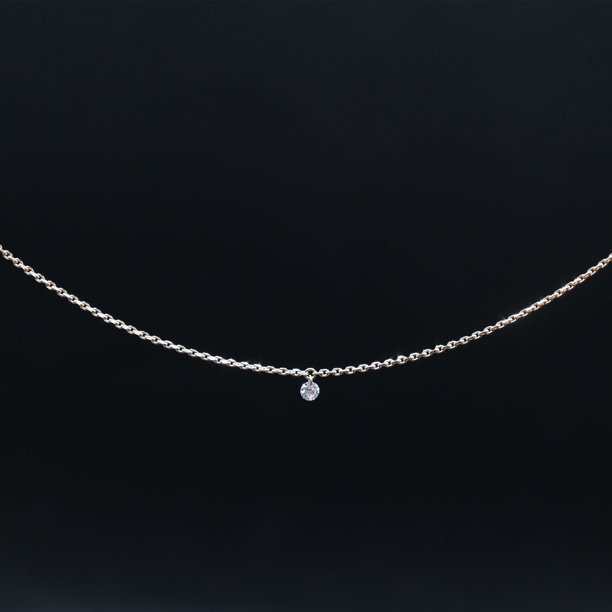 14K Gold Dazzling Diamond Necklace