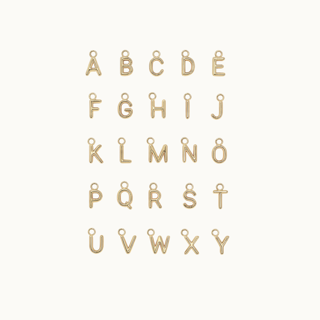 Letter Ketting Goud