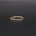 14k Gold Diamond Half Eternity Ring