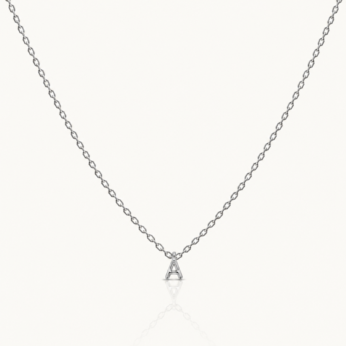 Letter Necklace Silver