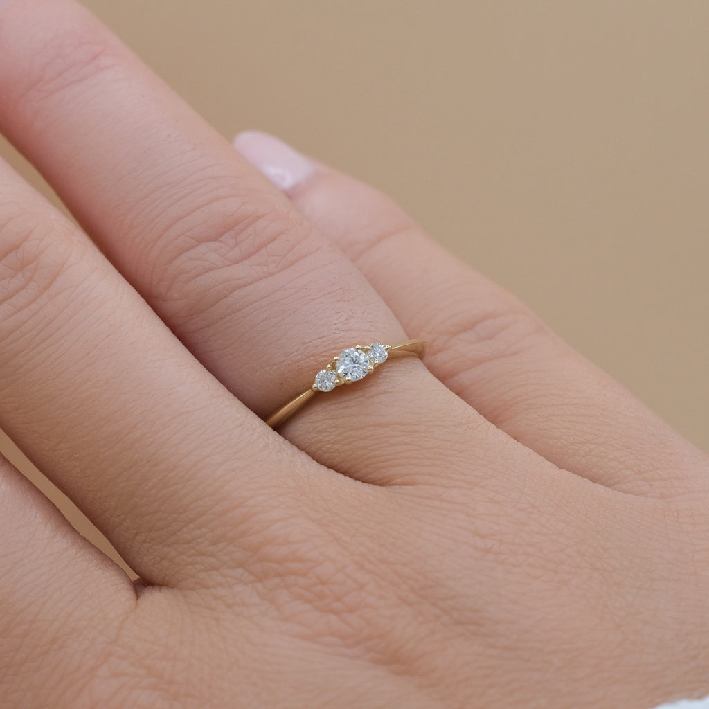 My Soulmate (klein) - 14-karaats gouden ring met diamant van 0,17 karaat