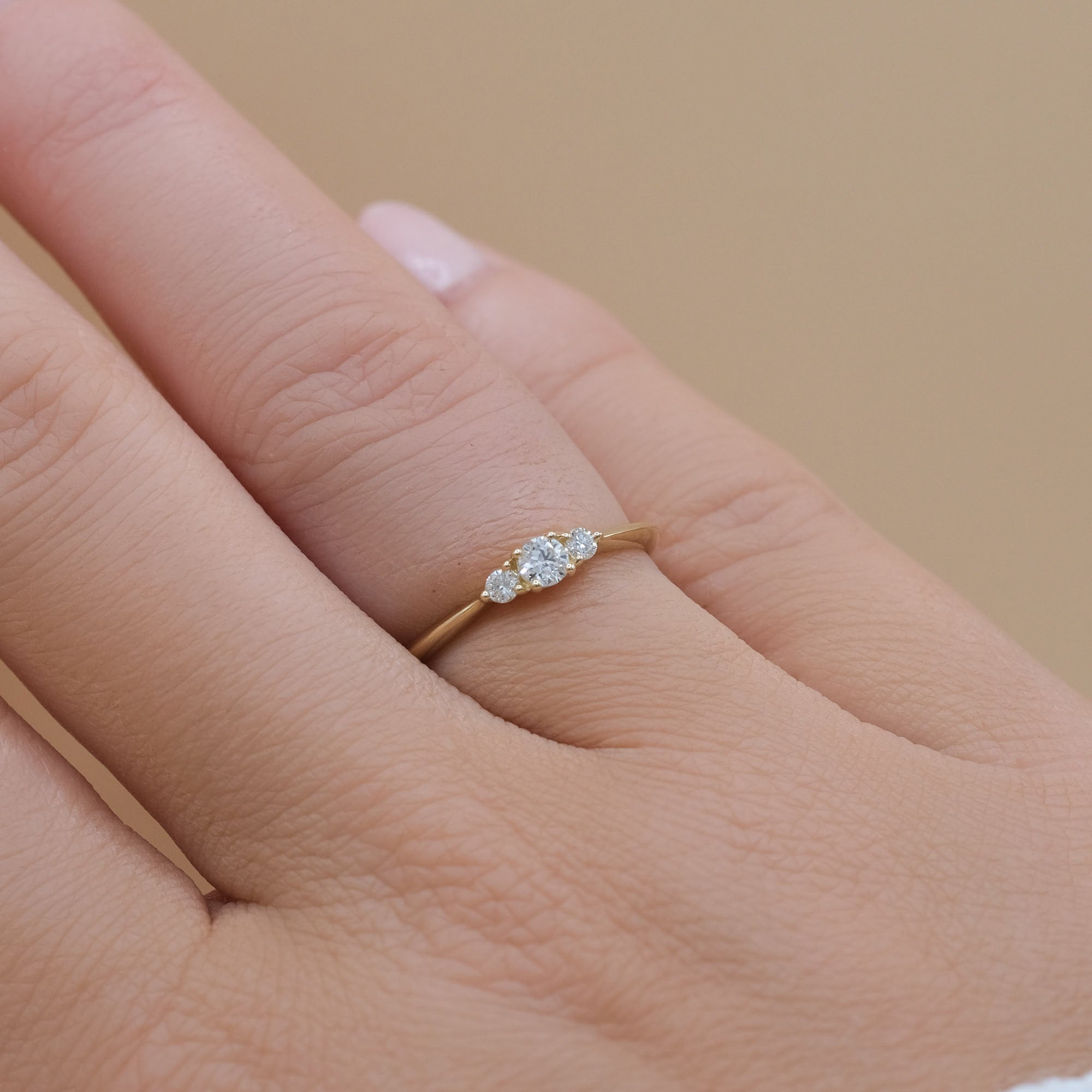 My Soulmate (klein) - 14-karaats gouden ring met diamant van 0,17 karaat
