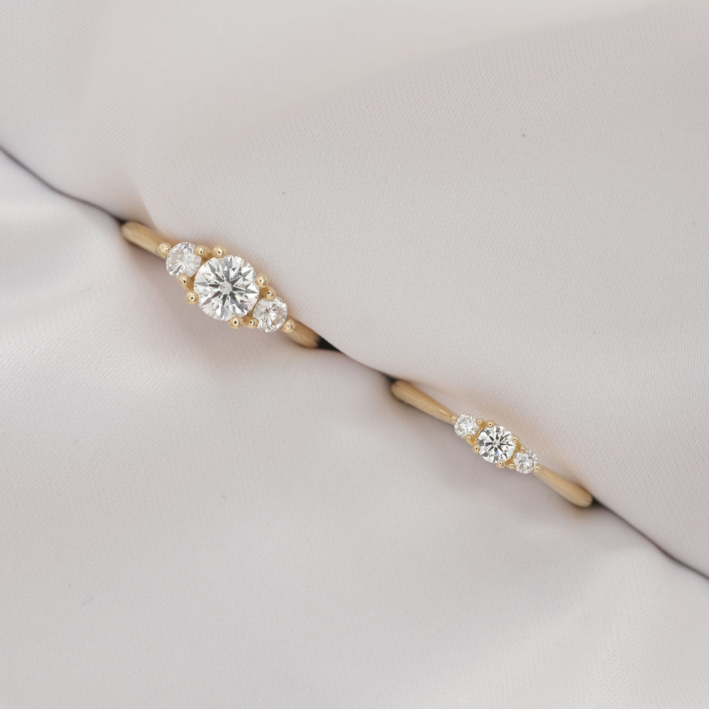 My Soulmate (klein) - 14-karaats gouden ring met diamant van 0,17 karaat