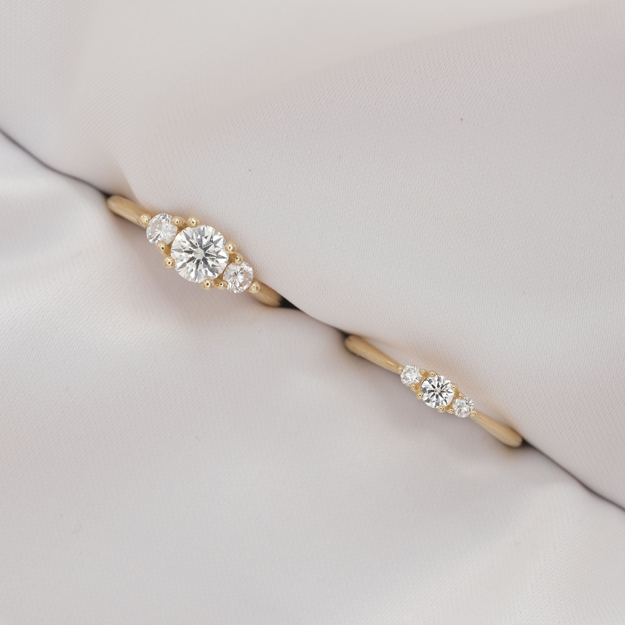 My Soulmate (klein) - 14-karaats gouden ring met diamant van 0,17 karaat